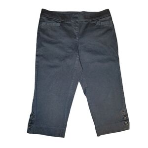 Counterparts Petite Capri Pants 6P, Black, VGUC